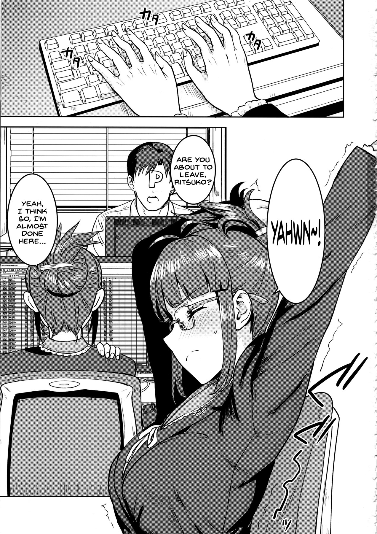 Hentai Manga Comic-Doing It With Ritsuko At Work-Read-2